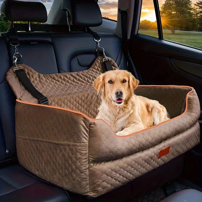 Memory Foam Dog Car Seat Booster Cushion With Washable Cover