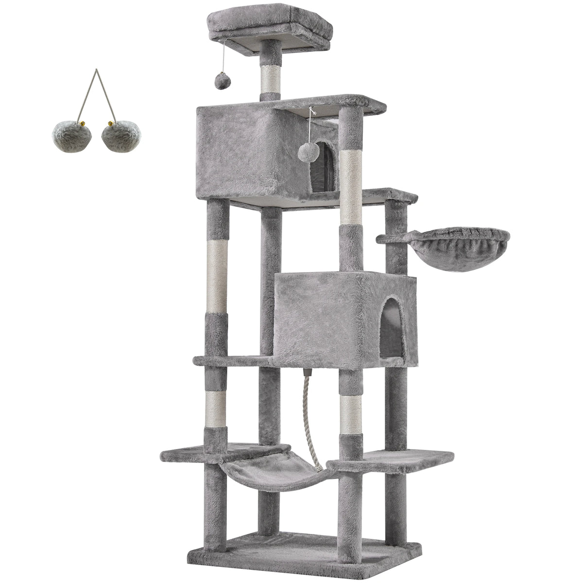 JHK Multi Level Cat Tree Tower With Sisal Scratching Condo