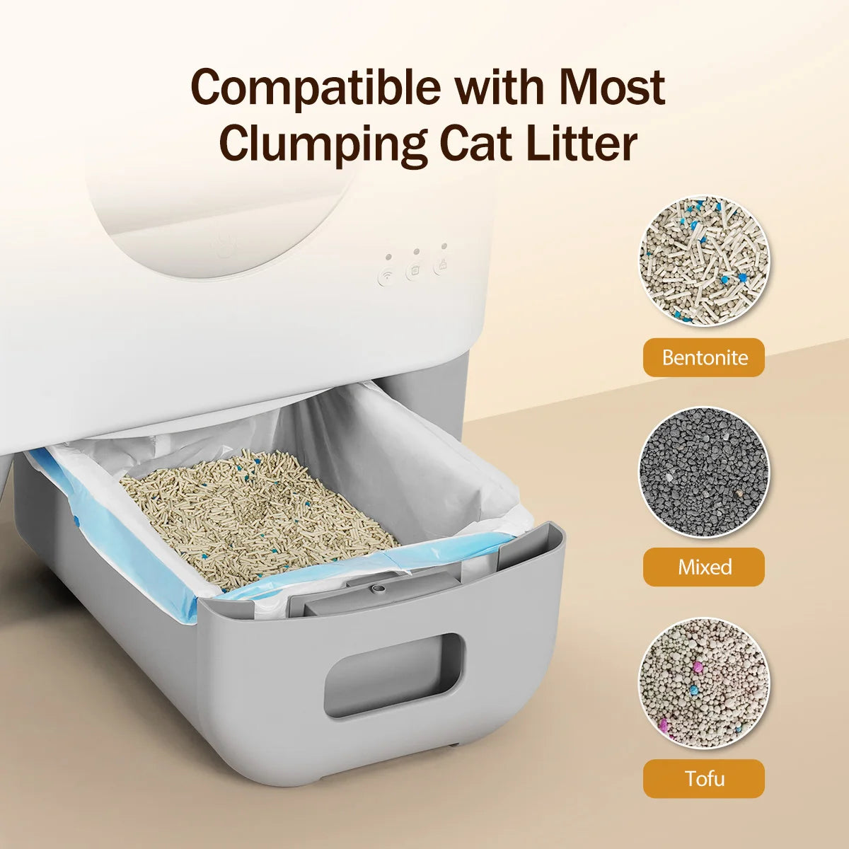 Automatic Smart Self Cleaning Fully Enclosed Cat Litter Box