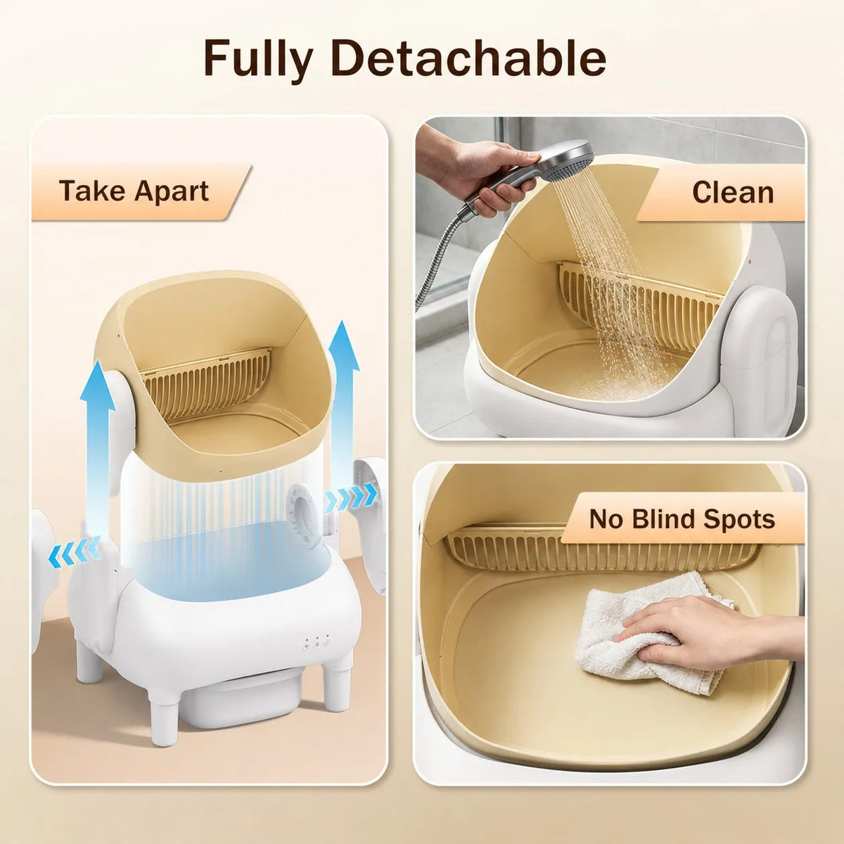 Smart Self Cleaning Cat Litter Box With WiFi App Monitoring