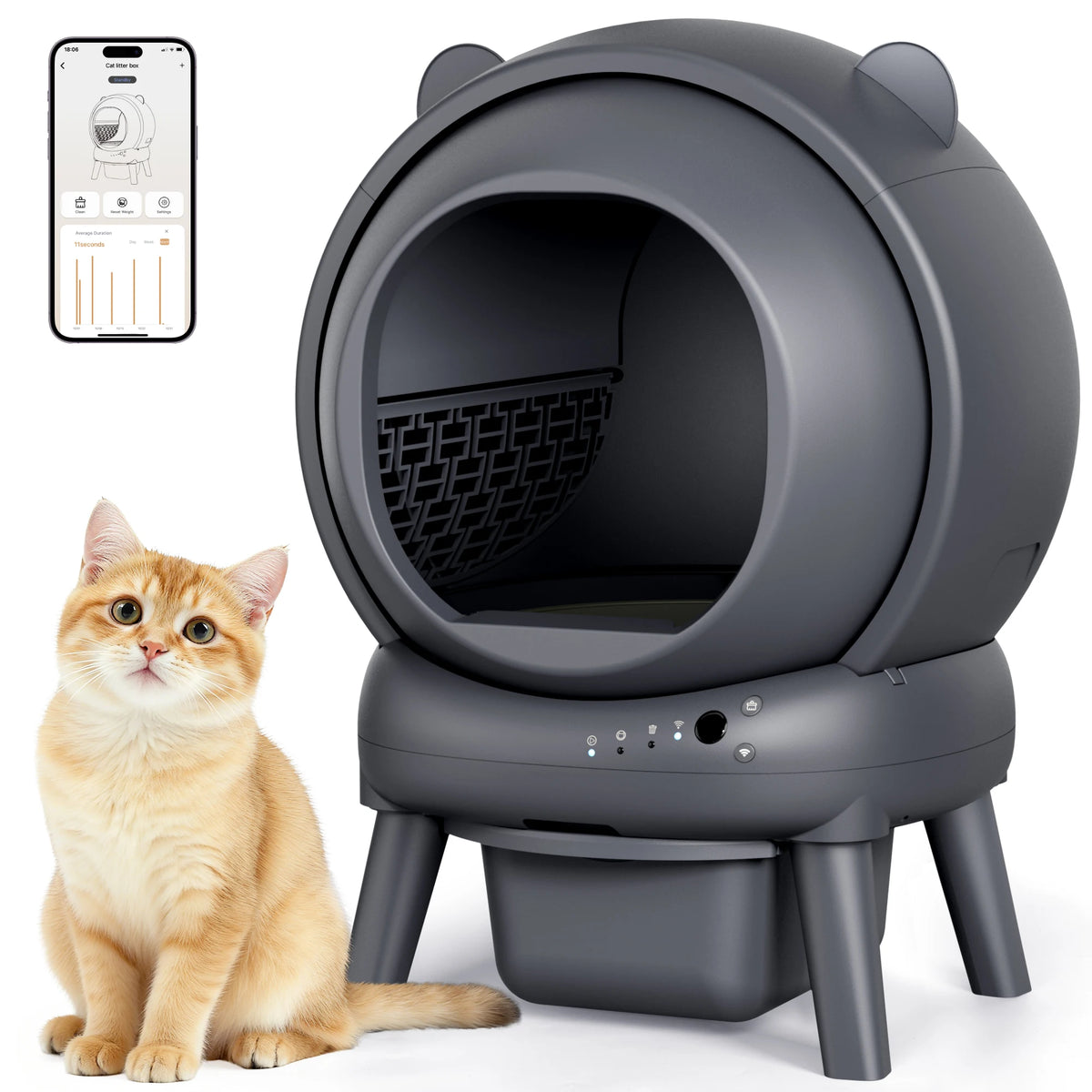 Automatic Smart Self Cleaning Premium Cat Litter Box