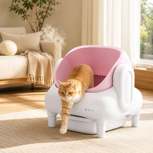 Cumrige Smart Self-Cleaning Cat Litter Box with WiFi App Remote
