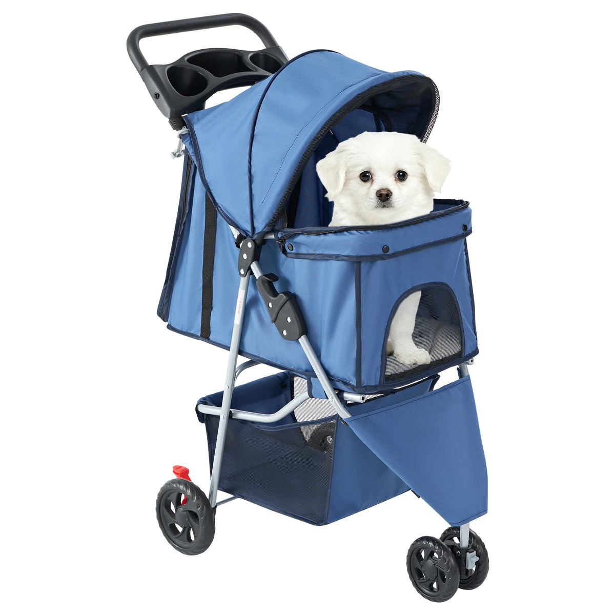 Premium Foldable Three Wheel Pet Stroller For Outdoor Travel