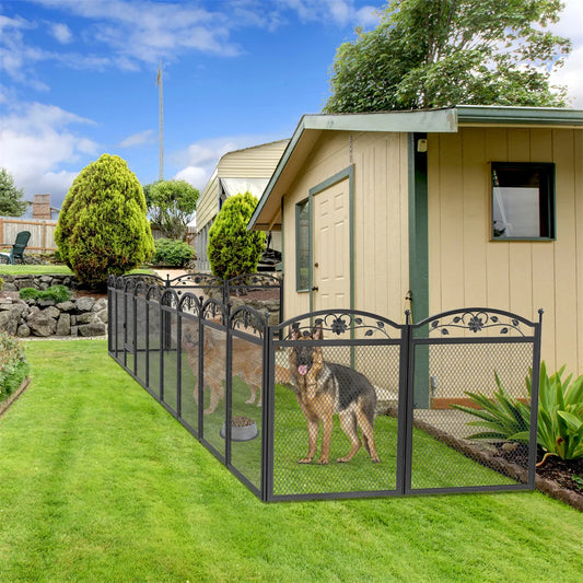 Bingopaw Heavy Duty Metal Dog Playpen For Indoor Outdoor