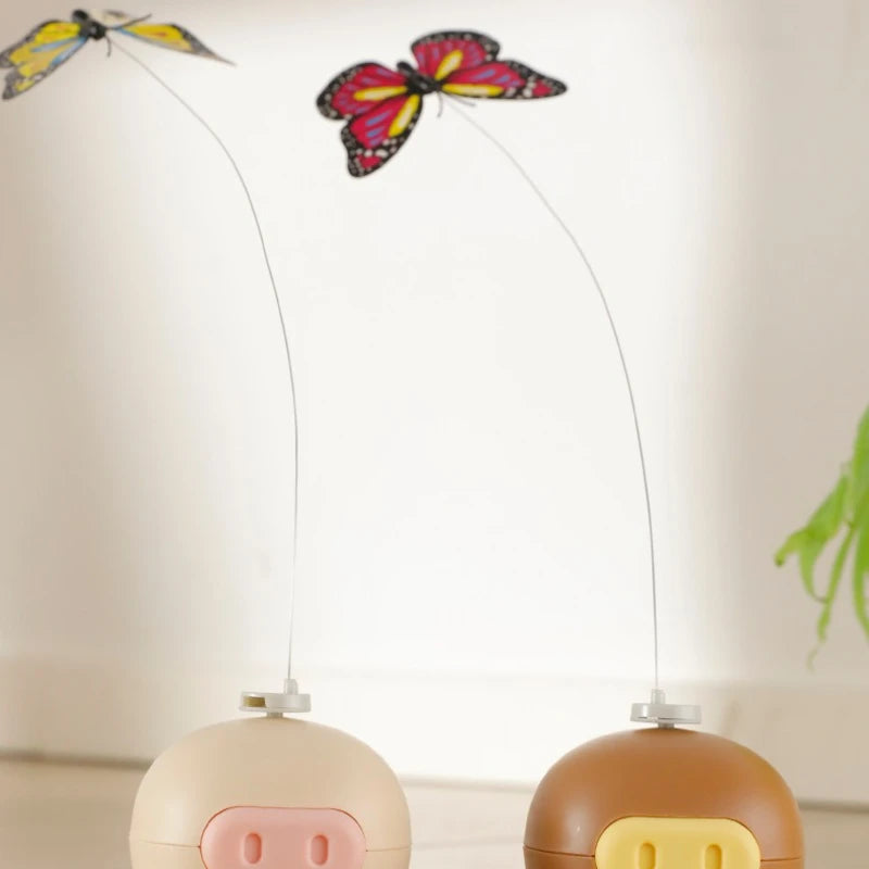 Interactive Electric Rotating Cat Teaser Toy For Kittens