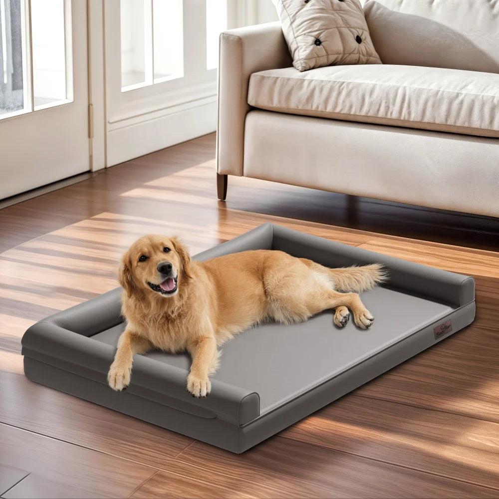 Borwart Orthopedic Dog Bed With Waterproof Removable Cover