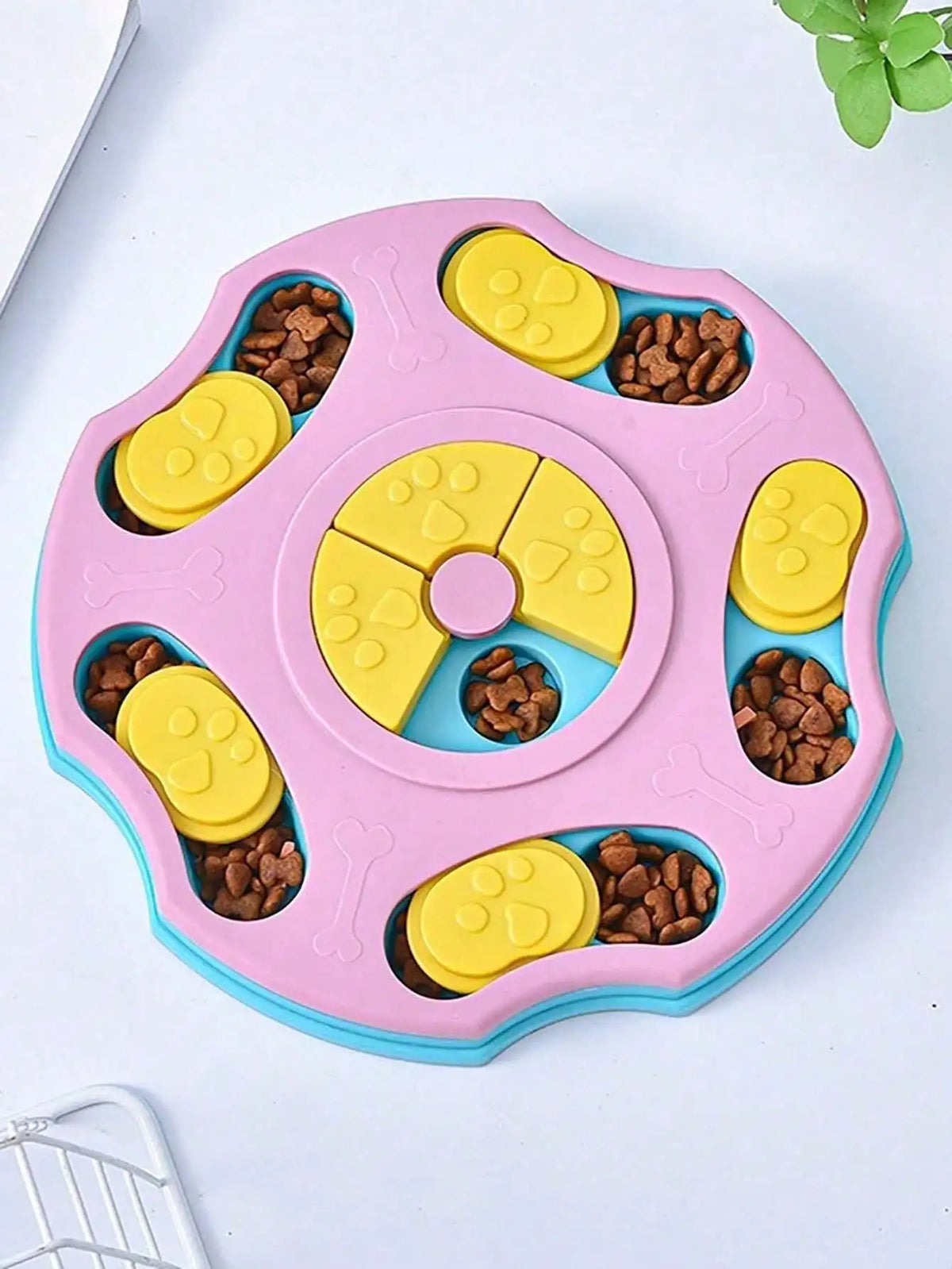 Interactive Pet Training Puzzle Toy Slow Feeder Bowl