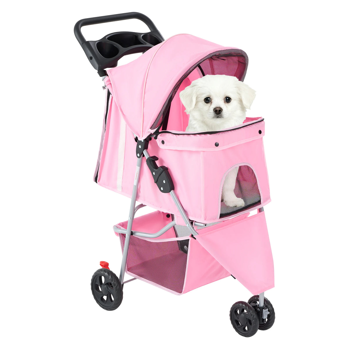 Premium Foldable Three Wheel Pet Stroller For Outdoor Travel