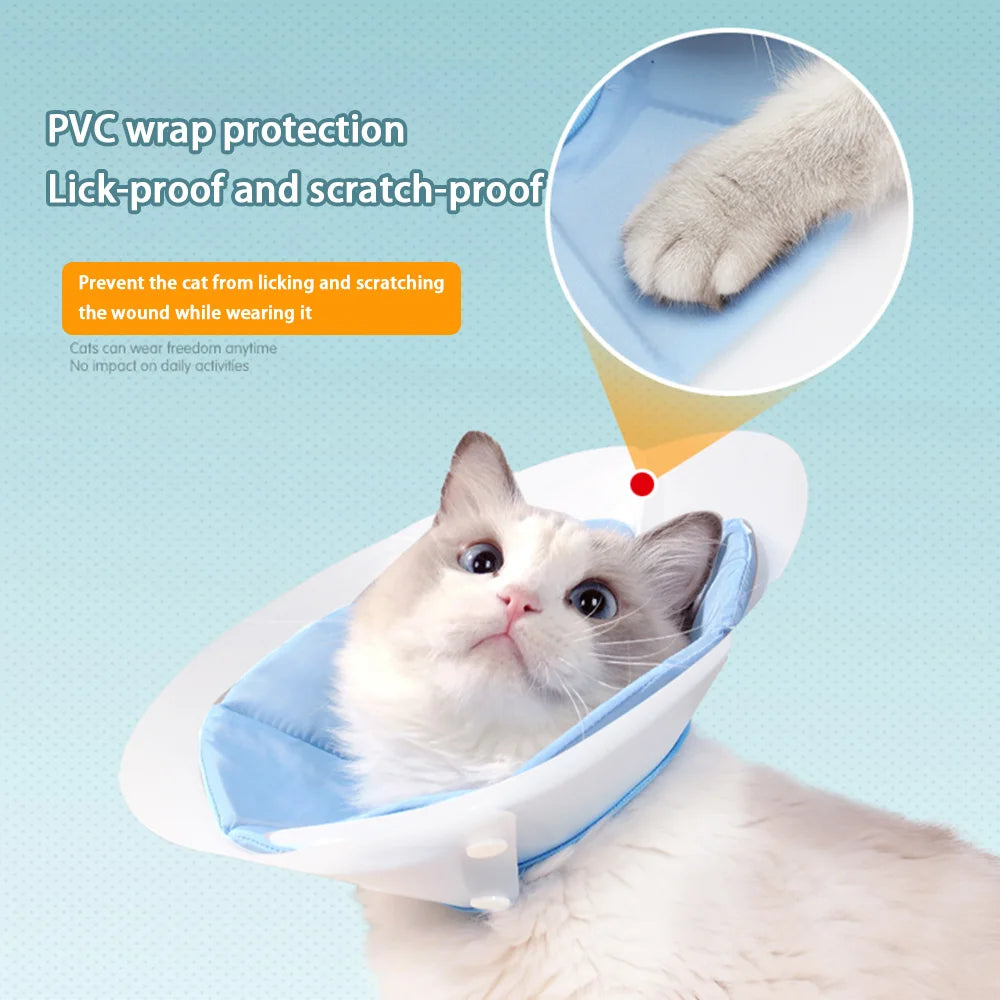 Soft Adjustable Cat Dual Wear Elizabethan Cone