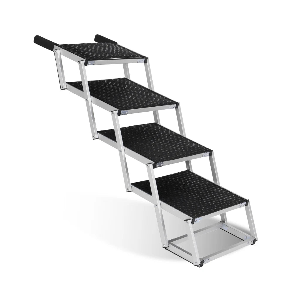 LISM Foldable Aluminum Dog Ramp With Non Slip Surface