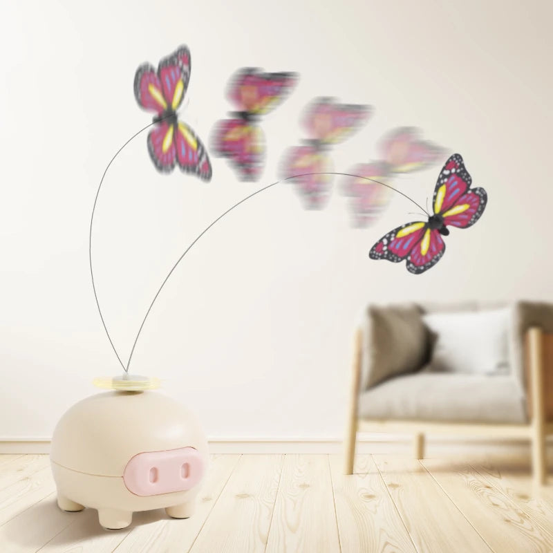 Interactive Electric Rotating Cat Teaser Toy For Kittens