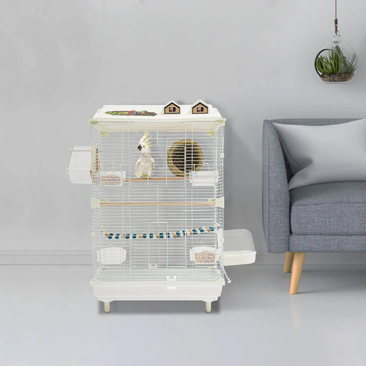 Premium Two Tier Iron Bird Cage For Parakeets And Birds