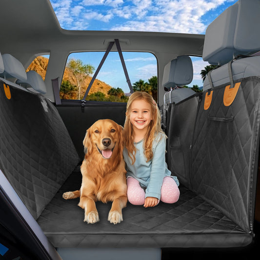 Borwart Waterproof Dog Car Back Seat Extender Cover