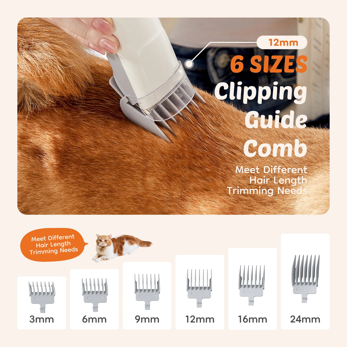 Professional Low Noise Cordless Pet Grooming Vacuum And Clipper Kit