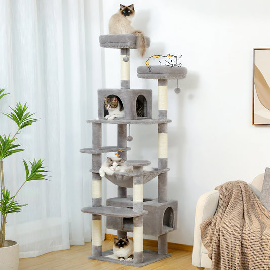 PAWZ Road Indoor Cat Tree Tower With Sisal Scratching Posts