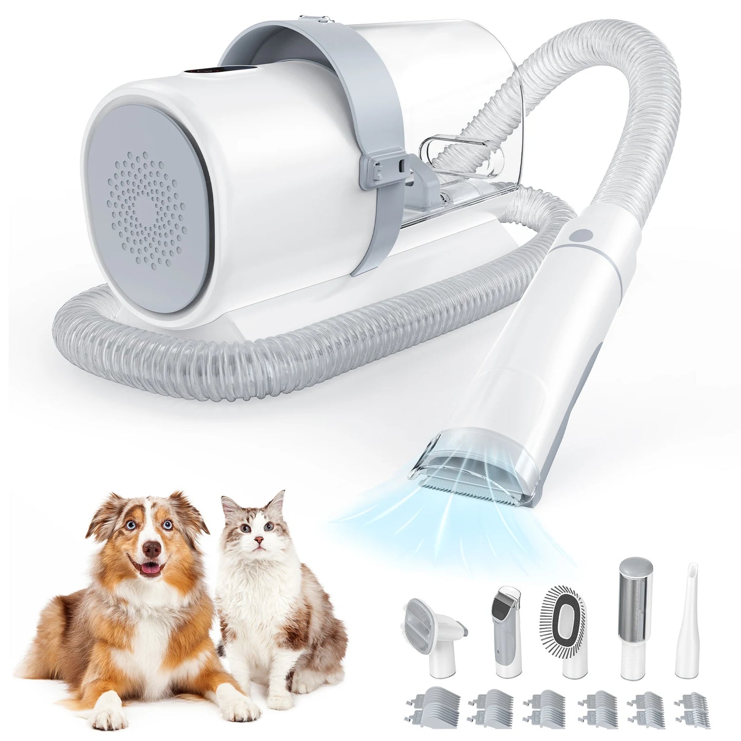 Professional Low Noise Cordless Pet Grooming Vacuum And Clipper Kit