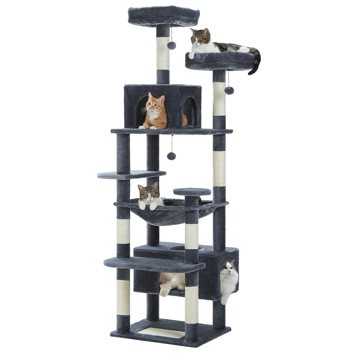 PAWZ Road Indoor Cat Tree Tower With Sisal Scratching Posts