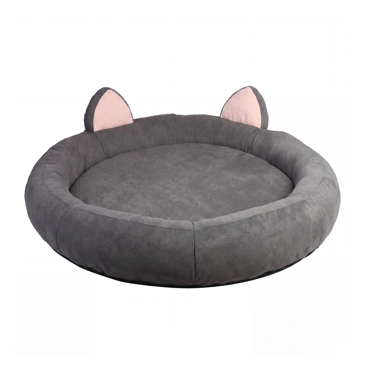 Premium Round Memory Foam Orthopedic Dog Bed With Bolster