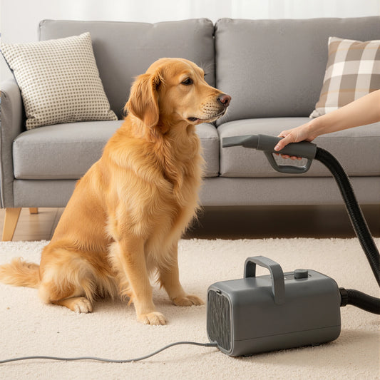 Low Noise Pet Grooming Vacuum Hair Dryer With Four Nozzles
