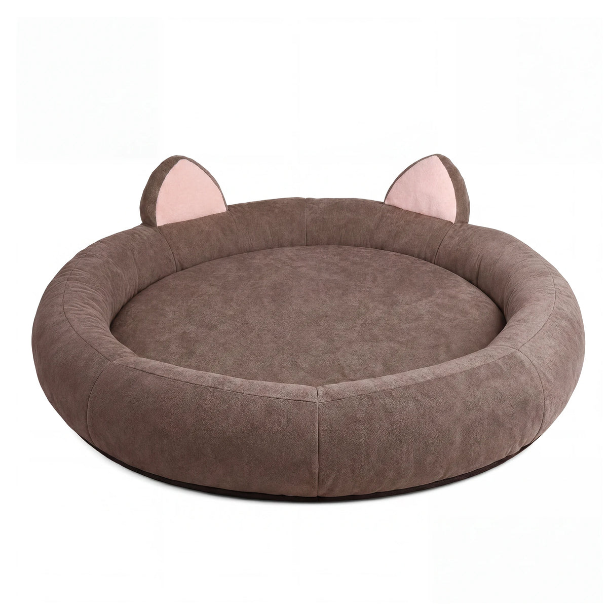 Premium Round Memory Foam Orthopedic Dog Bed With Bolster