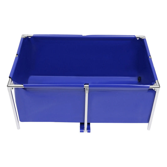 120*80*50cm Canvas Fish Tank Aquarium Fish Water Tank Ornamental Swimming Pool Koi Lobster Breeding Pond Aquaculture Box