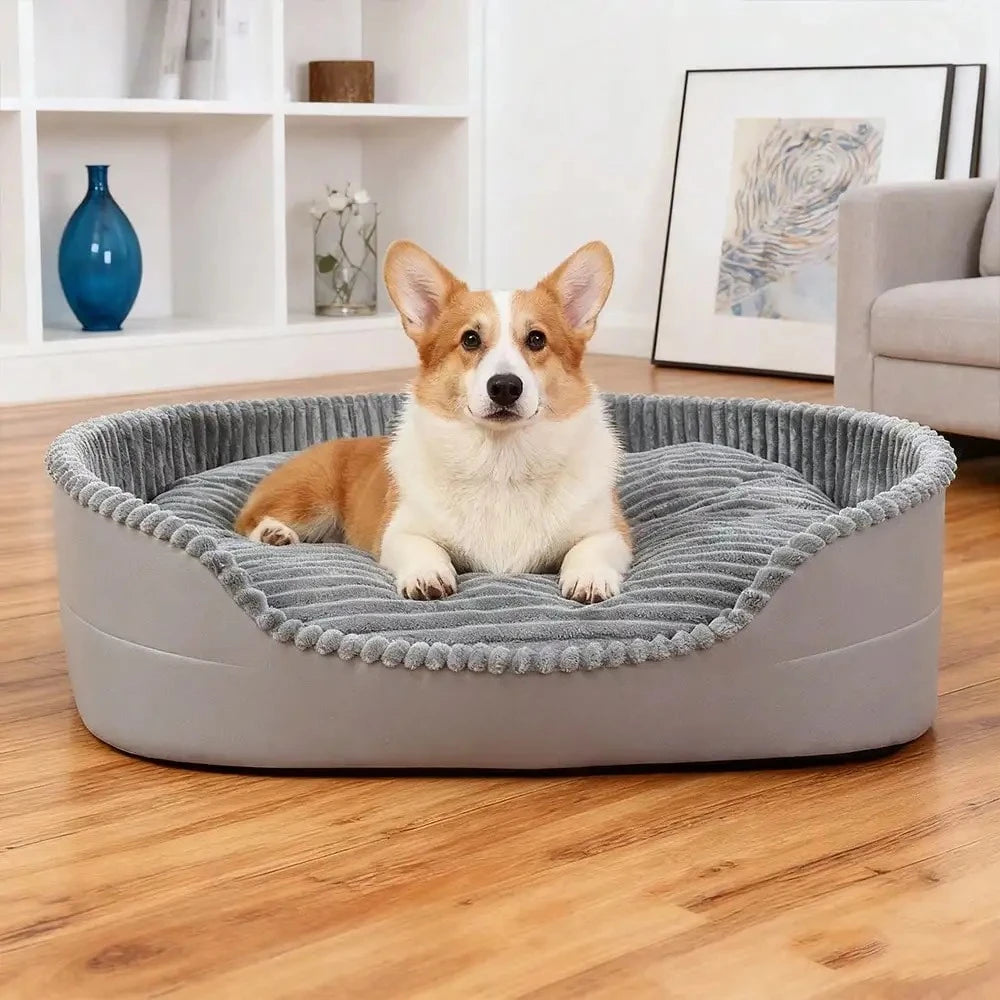 Soft Cozy All Season Machine Washable Cotton Pet Bed