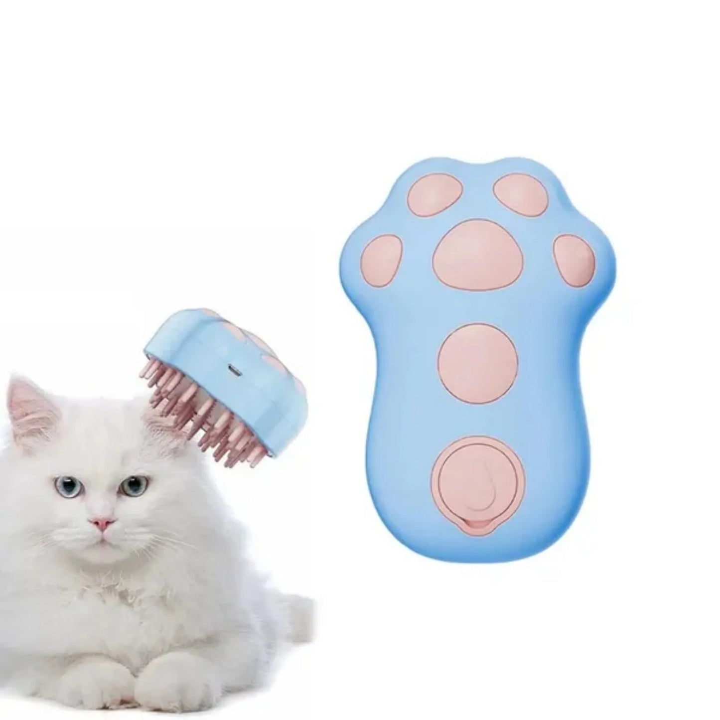 Premium Pet Steam Brush For Grooming And Shedding Massage Tool