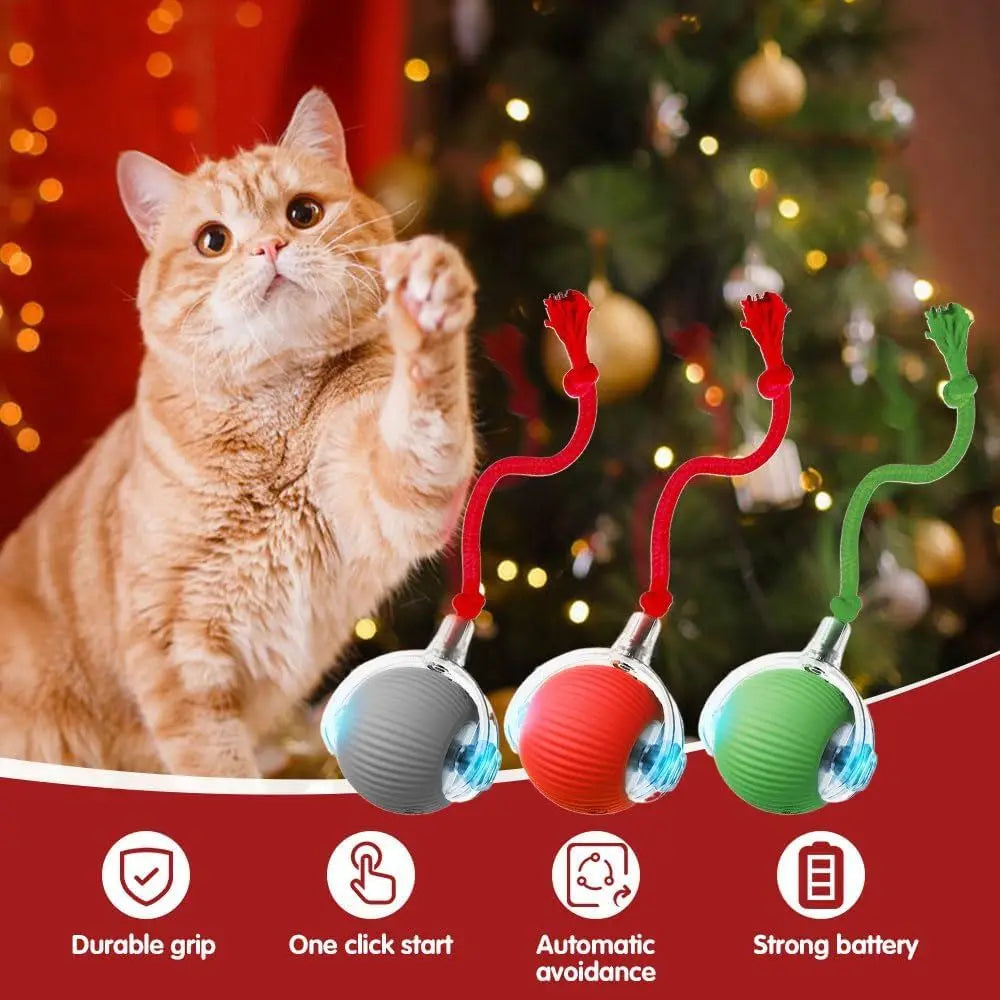 Intelligent Rolling Interactive Cat Toy For Indoor Cats And Kittens