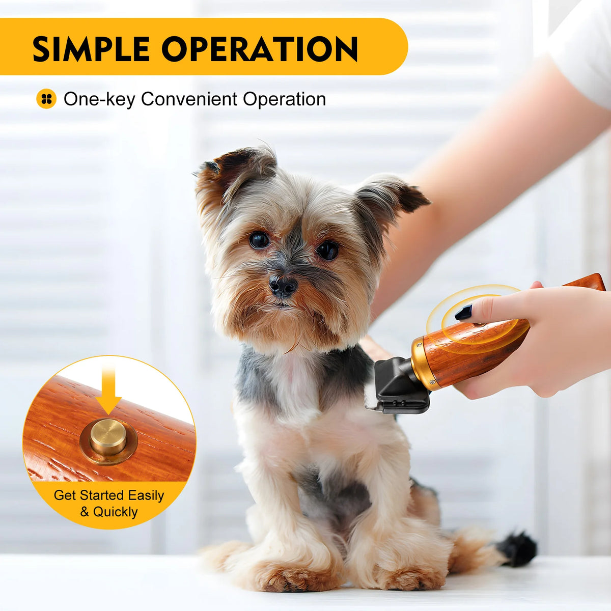 Bymaocar Professional Electric Pet Grooming Clipper For Animals