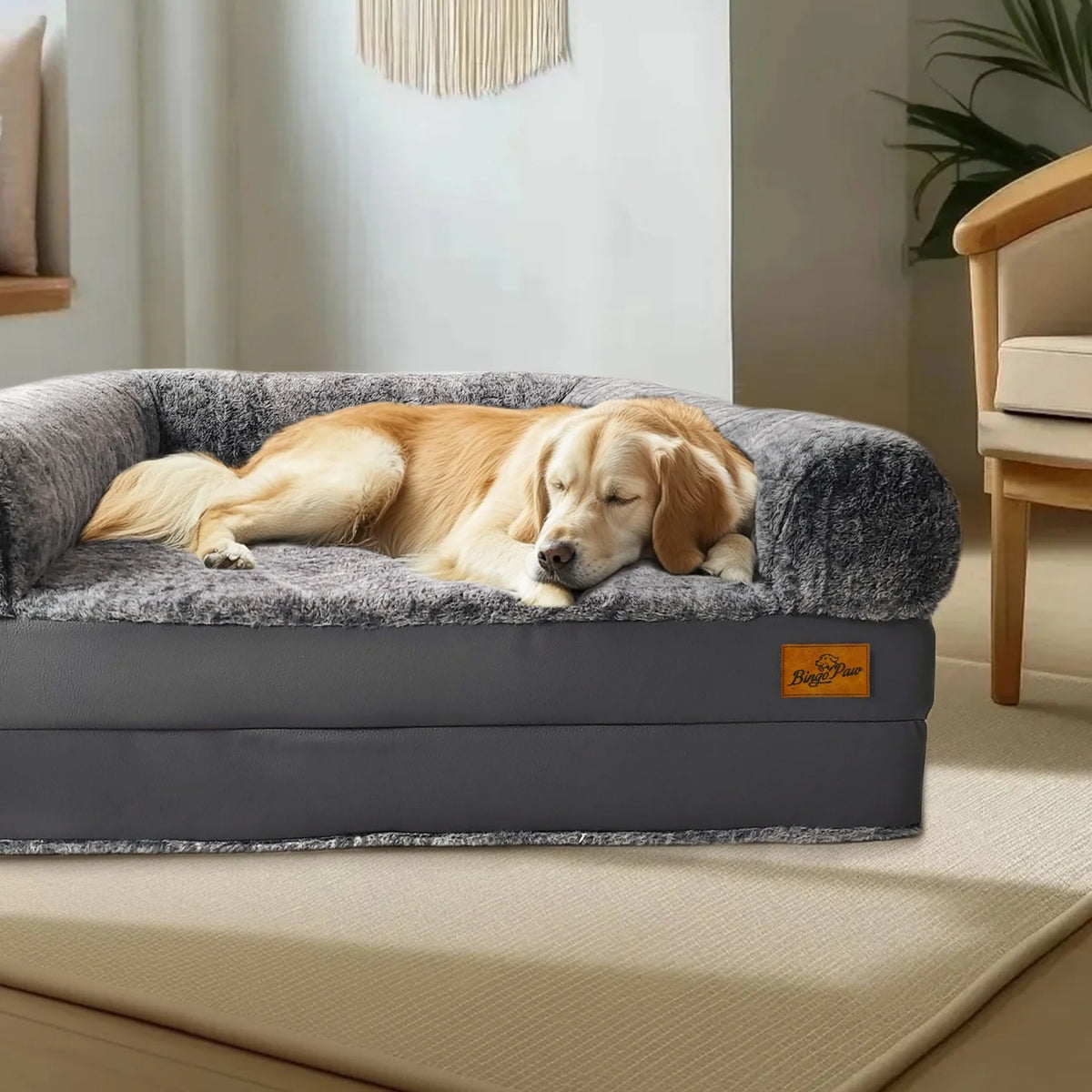 Bingopaw Orthopedic Adult And Pet Foldable Plush Bed