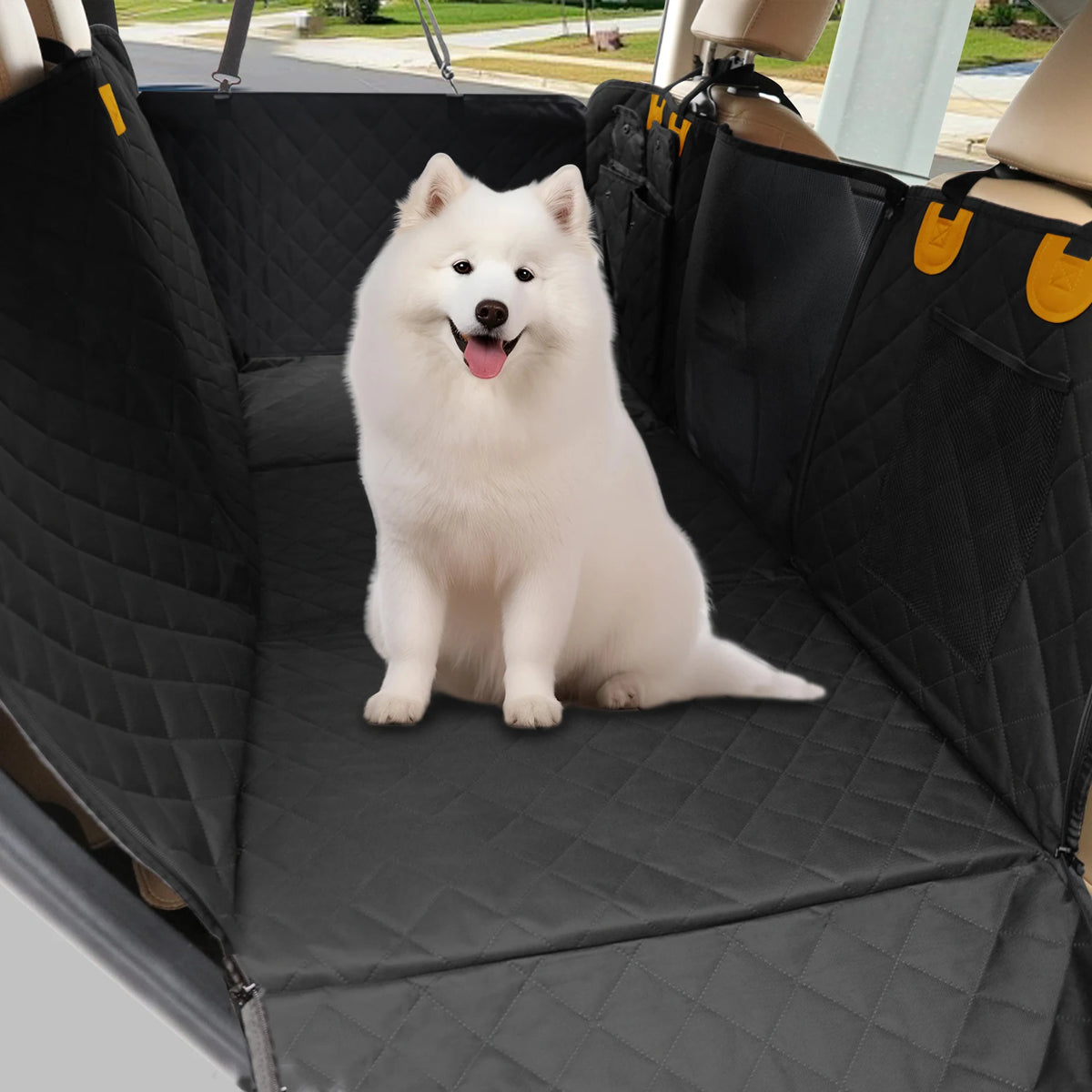 Borwart Waterproof Dog Car Back Seat Extender Cover