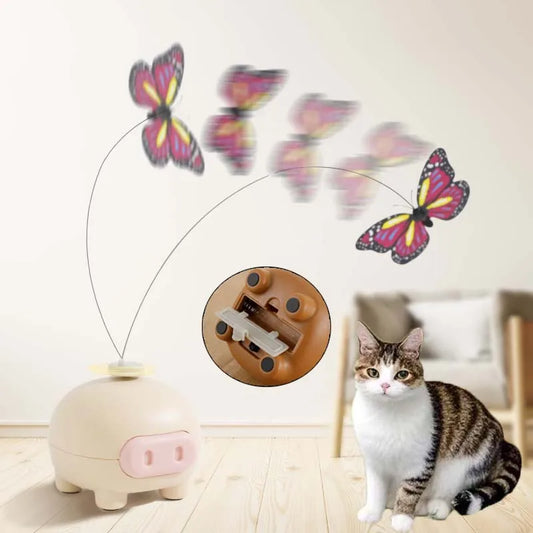 Interactive Electric Rotating Cat Teaser Toy For Kittens