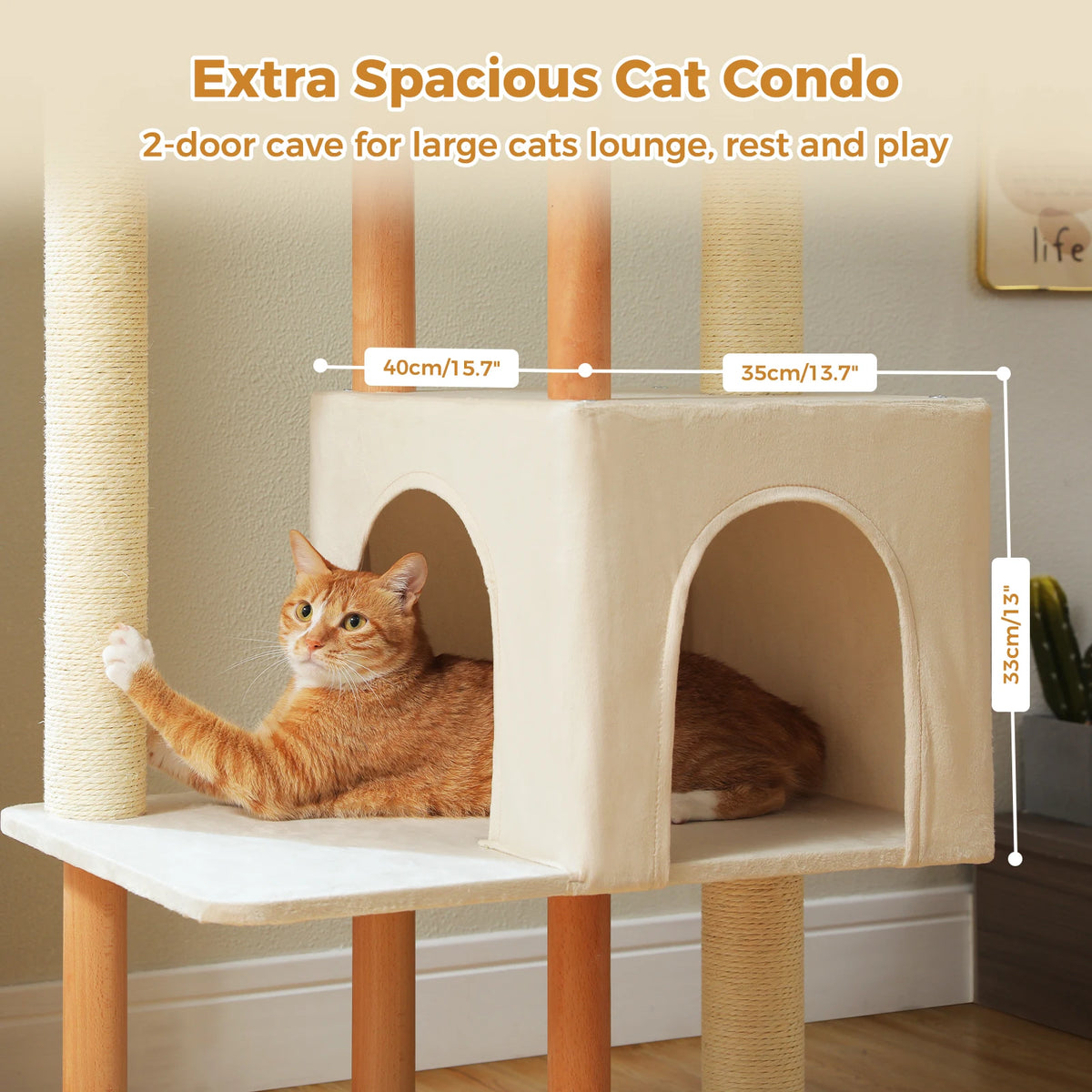 PAWZ Road Four Tier Cat Tree With Sisal Posts