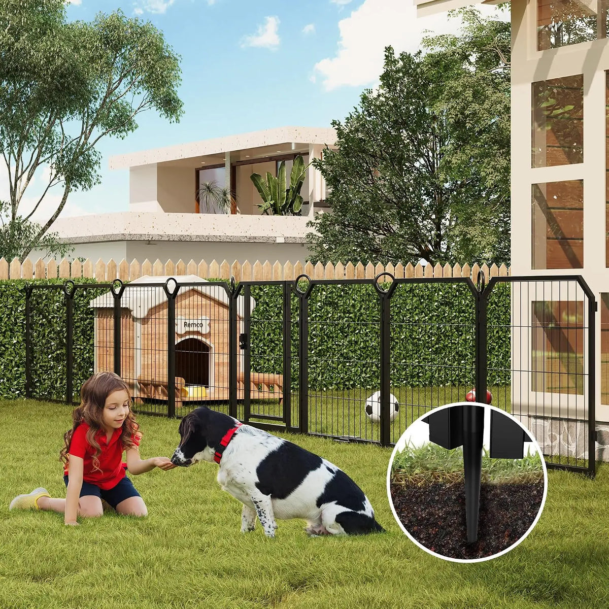 Garvee Heavy Duty Dog Playpen With Self Locking Door