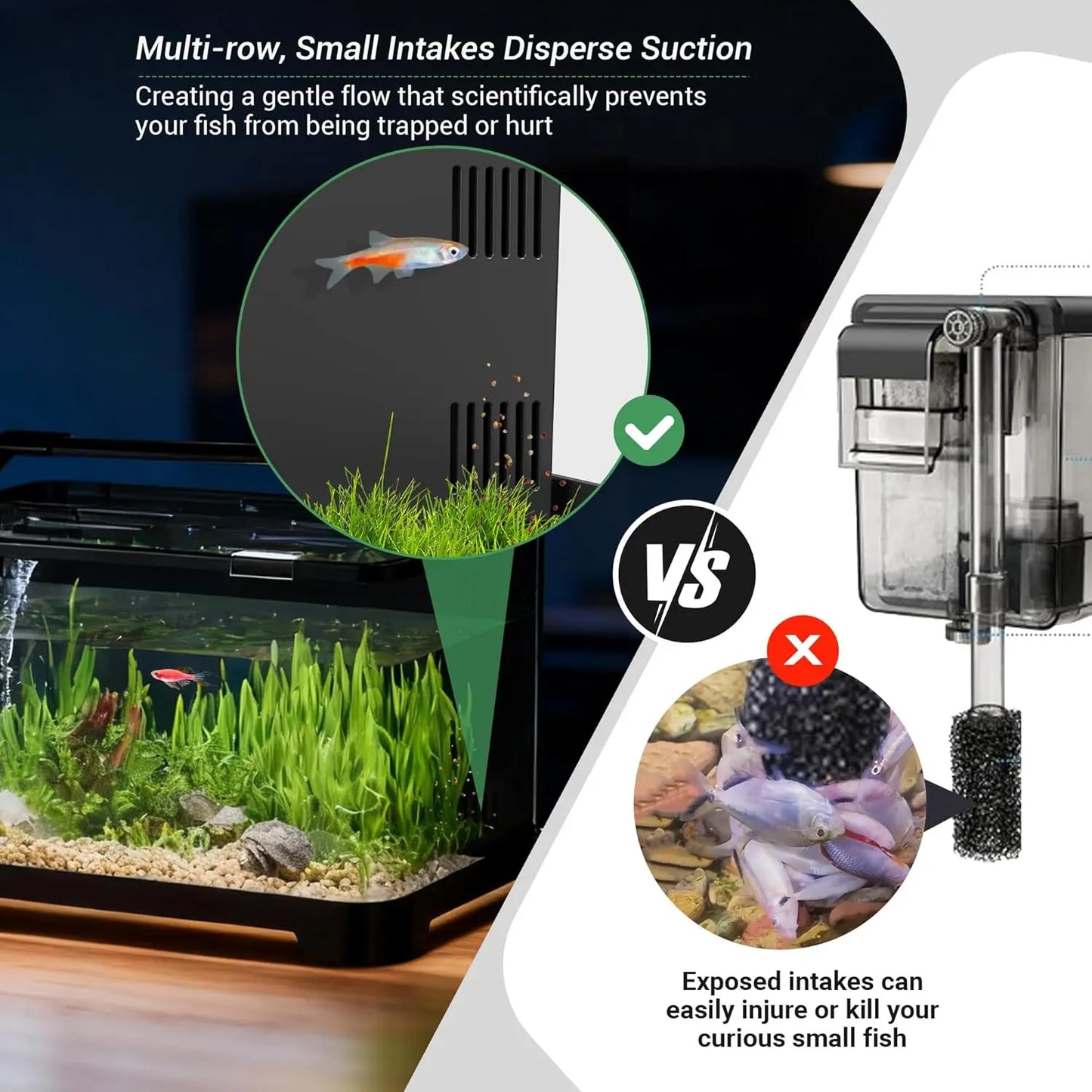 3.5 Gallon Self-Cleaning Aquarium Kit with Heater, LED Light & Filtration for Betta Fish and Shrimp