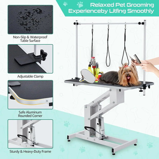 Garvee Heavy Duty Electric Pet Grooming Table Adjustable Height