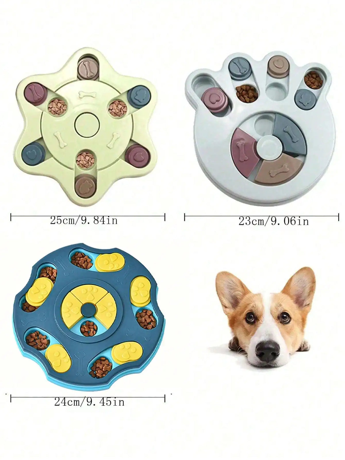 Interactive Pet Training Puzzle Toy Slow Feeder Bowl