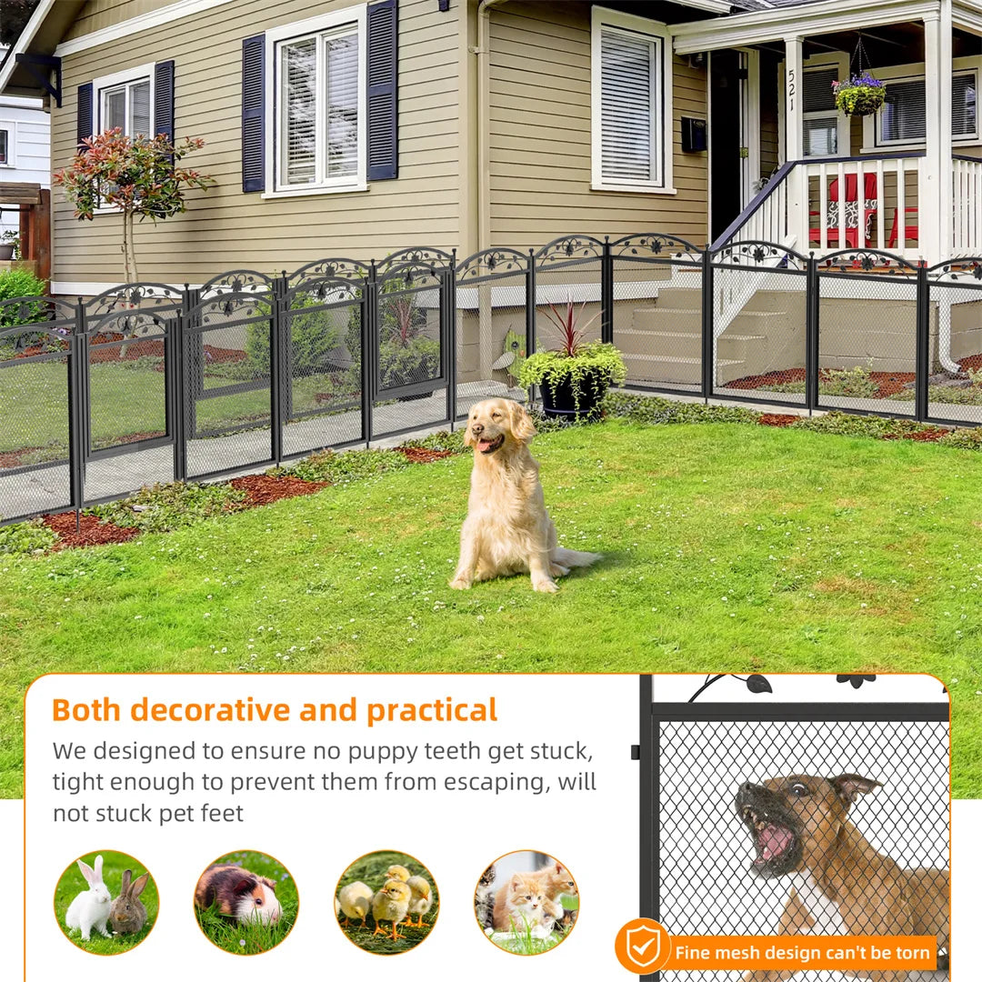 Bingopaw Heavy Duty Metal Dog Playpen For Indoor Outdoor