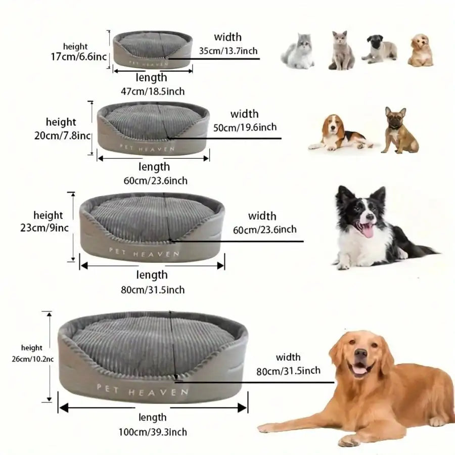Soft Cozy All Season Machine Washable Cotton Pet Bed