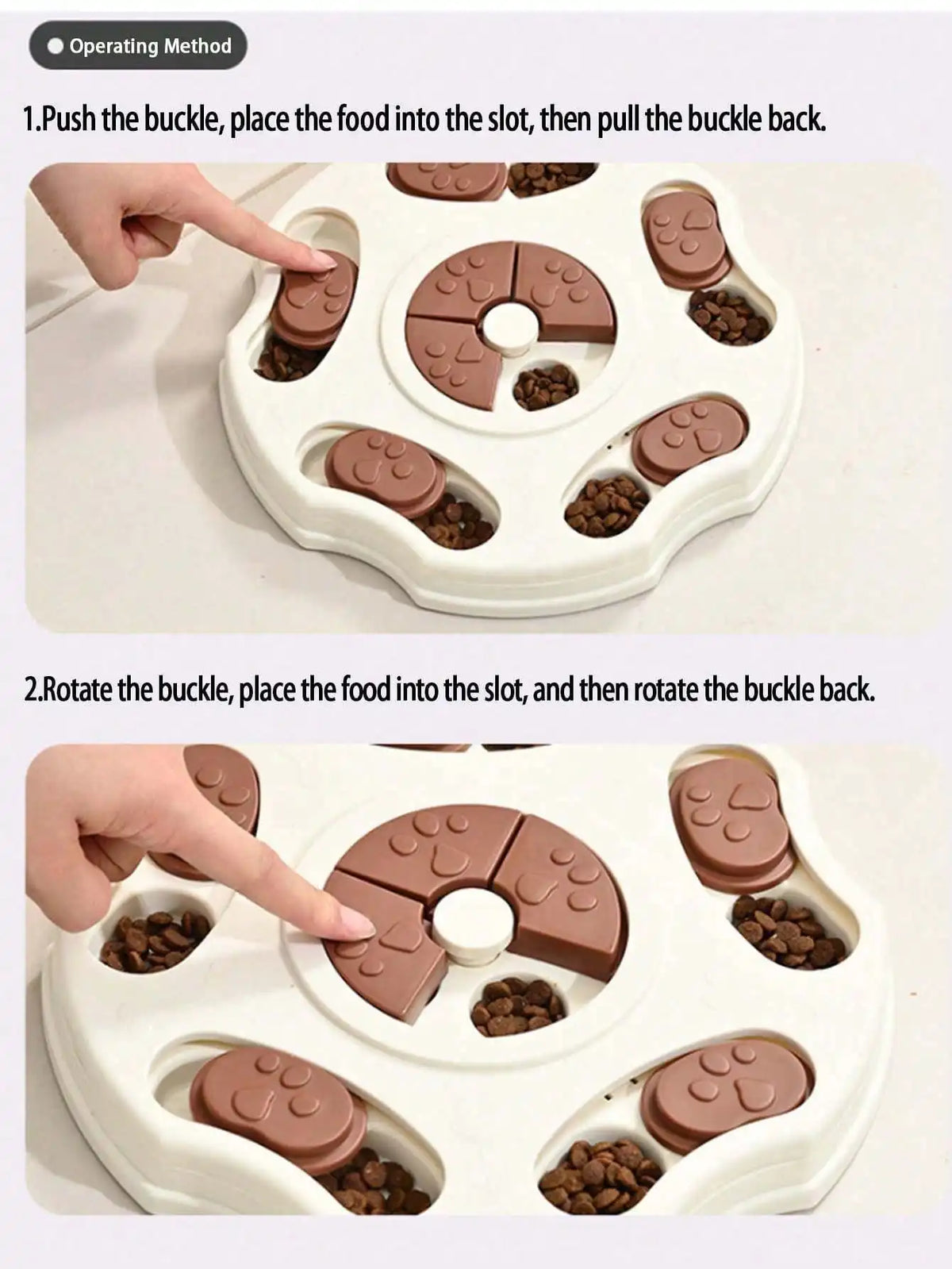 Interactive Pet Training Puzzle Toy Slow Feeder Bowl