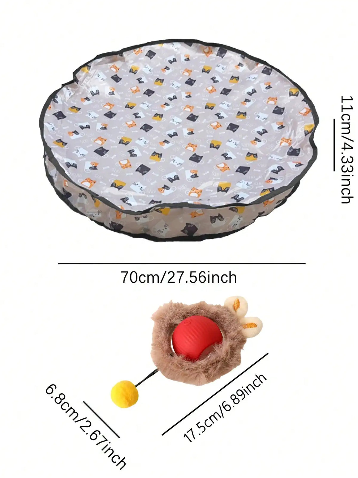 USB Rechargeable Electric Cat Hunting Ball Toy For Pets