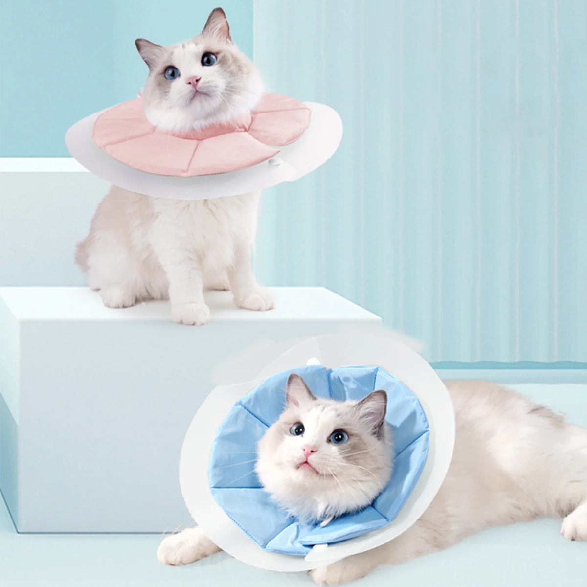 Soft Adjustable Cat Dual Wear Elizabethan Cone