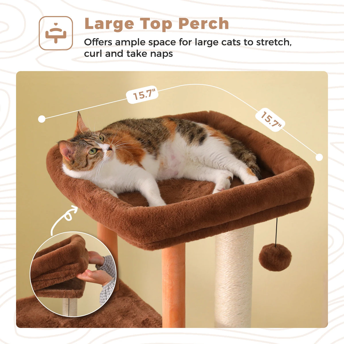 PAWZ Road Four Tier Cat Tree With Sisal Posts